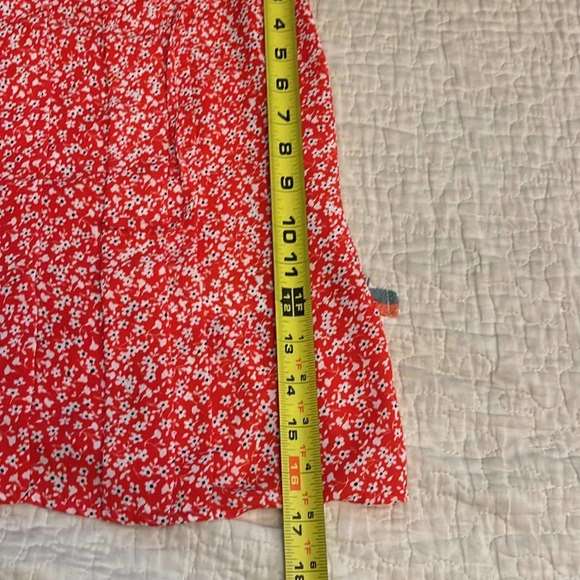 J Crew Red Floral Formal Tank xxs - Picture 6 of 6